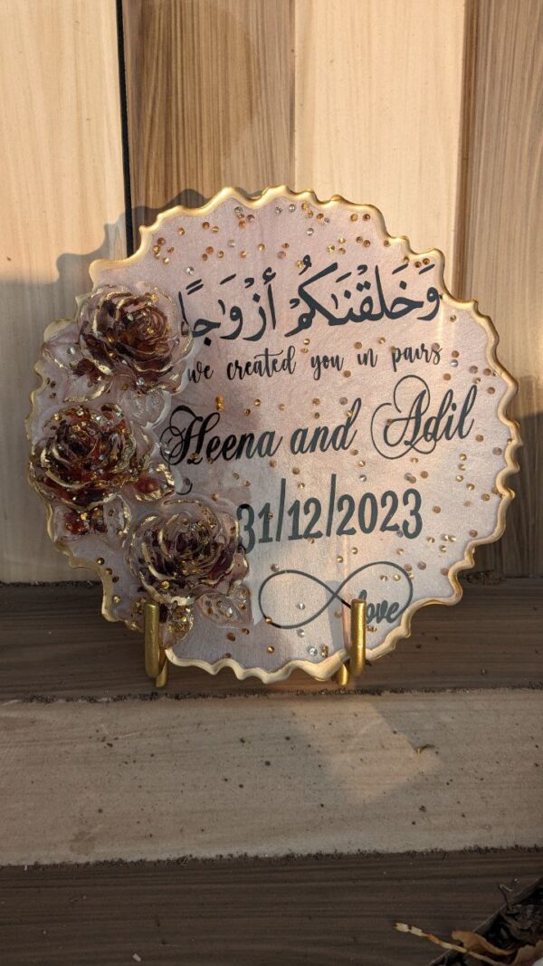 3D Rose Wedding Frame - Image 3