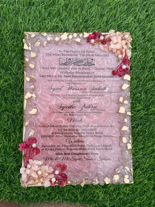Premium Wedding Box Resin Invitation ( With Jars ) - Image 3