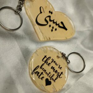 Acrylic keychains With Resin Coated
