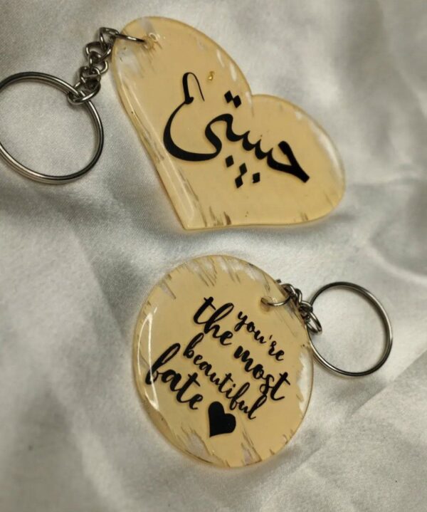 Acrylic keychains With Resin Coated
