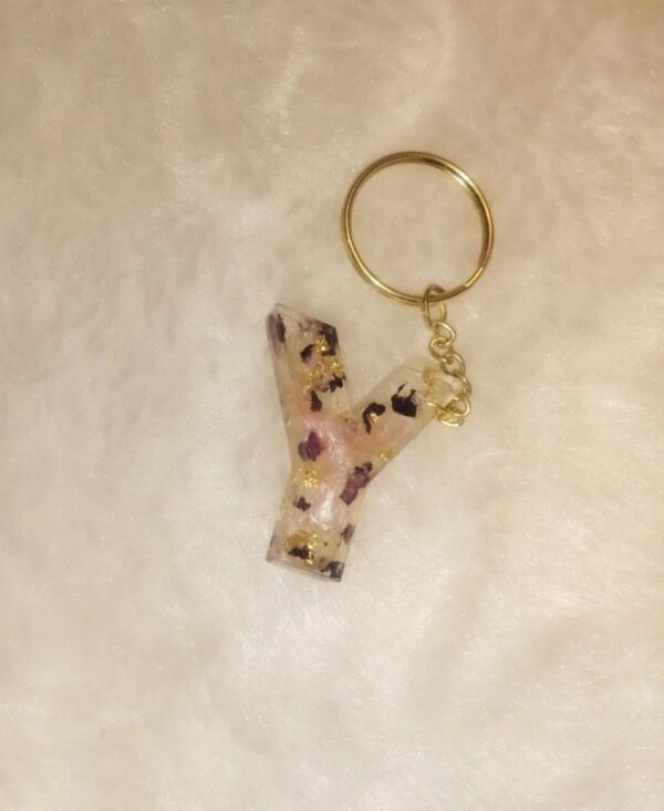 Alphabet Resin Keychains - Image 2