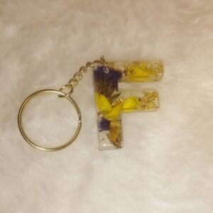 Alphabet Resin Keychains