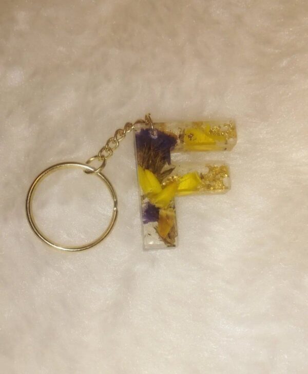 Alphabet Resin Keychains